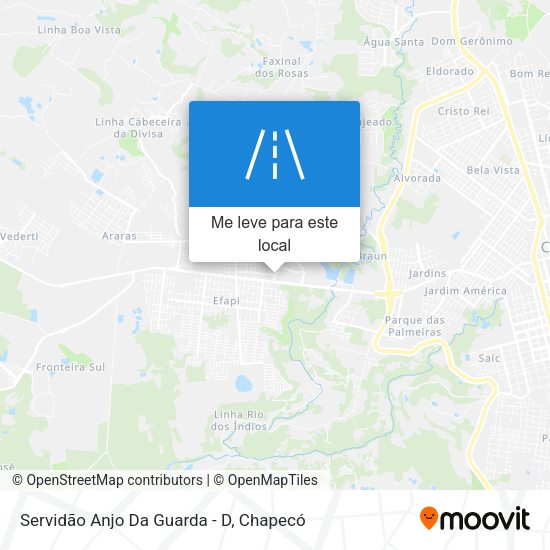 Servidão Anjo Da Guarda - D mapa
