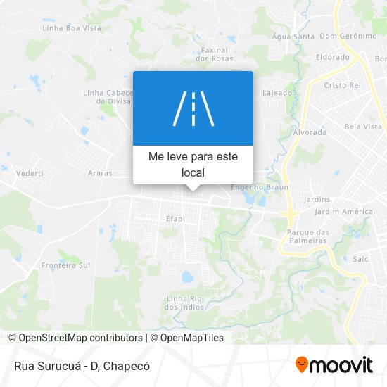 Rua Surucuá - D mapa