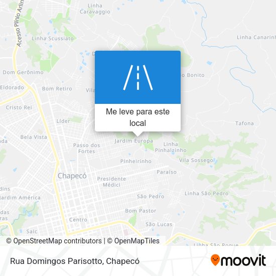 Rua Domingos Parisotto mapa