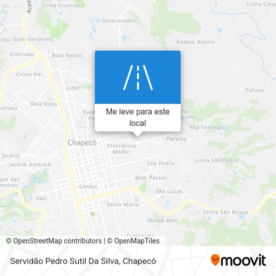 Servidão Pedro Sutil Da Silva mapa