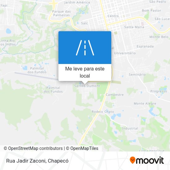 Rua Jadir Zaconi mapa
