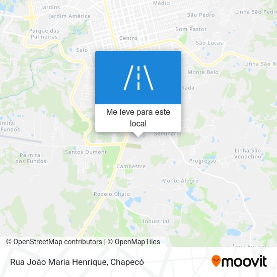 Rua João Maria Henrique mapa
