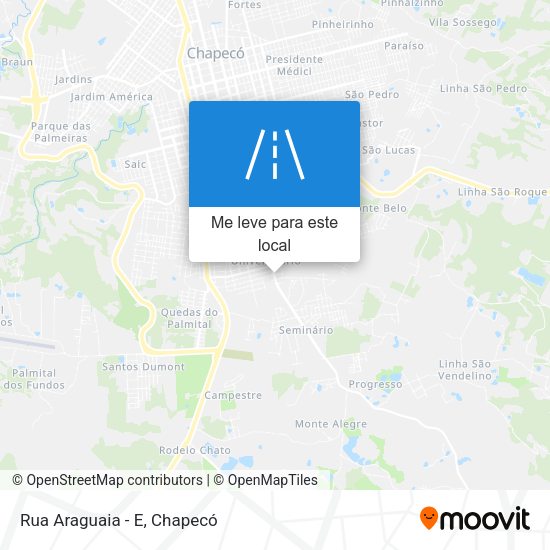 Rua Araguaia - E mapa