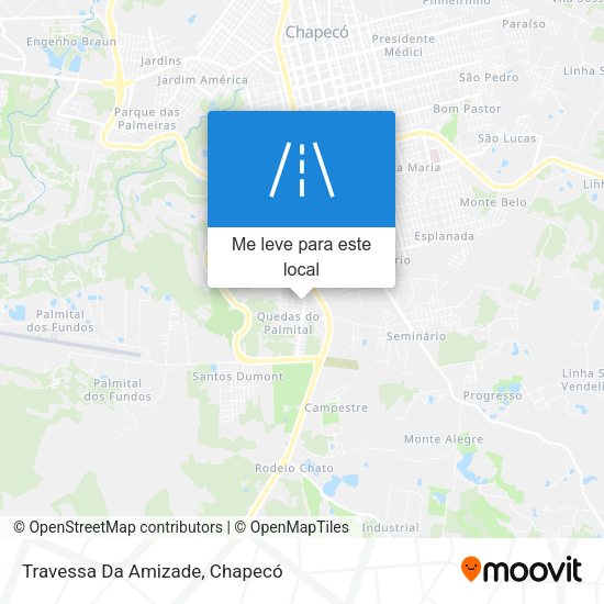 Travessa Da Amizade mapa