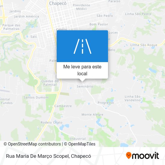 Rua Maria De Março Scopel mapa