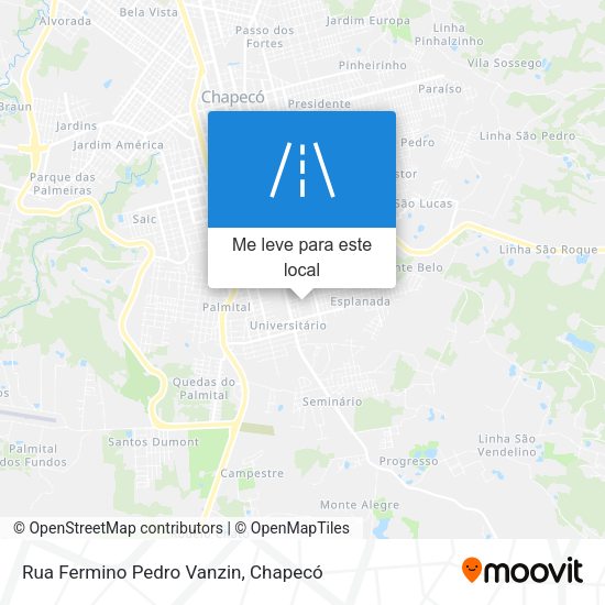 Rua Fermino Pedro Vanzin mapa
