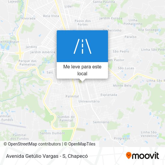 Avenida Getúlio Vargas - S mapa