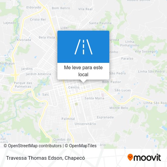 Travessa Thomas Edson mapa