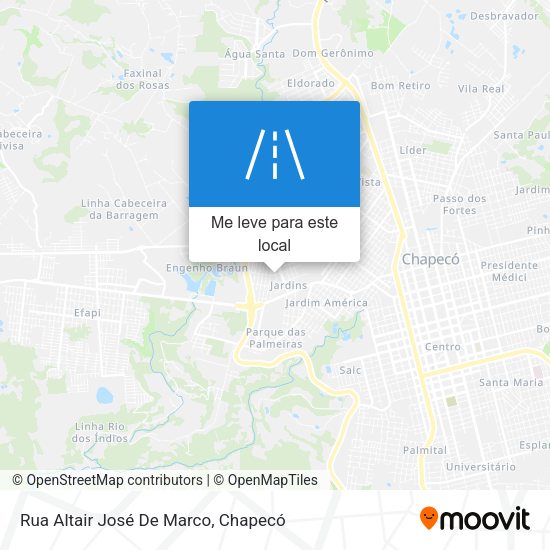 Rua Altair José De Marco mapa