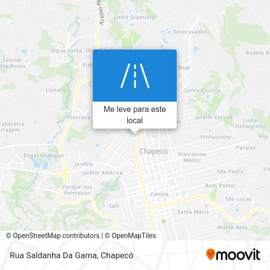 Rua Saldanha Da Gama mapa