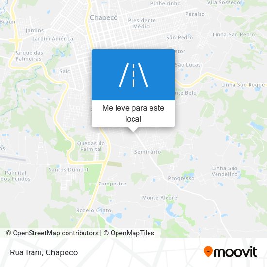 Rua Irani mapa