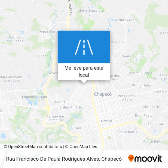 Rua Francisco De Paula Rodrigues Alves mapa