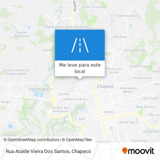 Rua Ataíde Vieira Dos Santos mapa