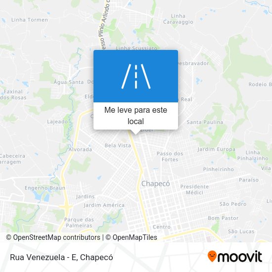 Rua Venezuela - E mapa