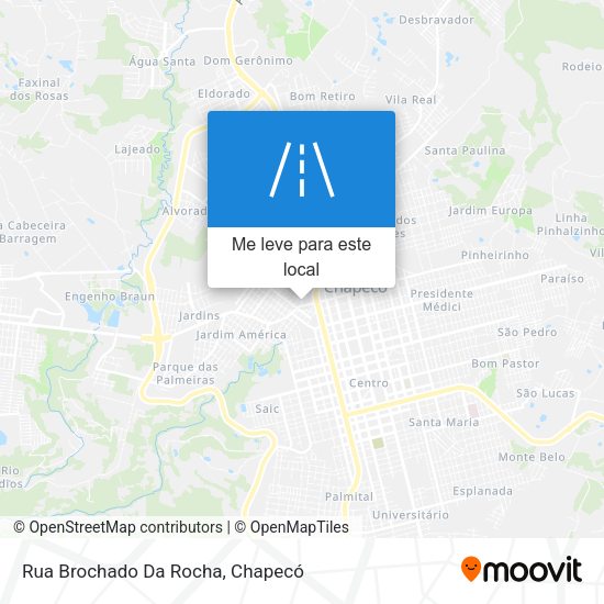Rua Brochado Da Rocha mapa