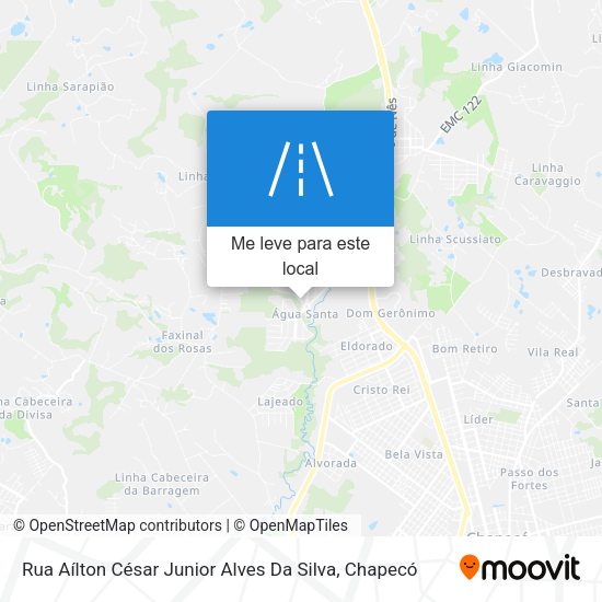 Rua Aílton César Junior Alves Da Silva mapa