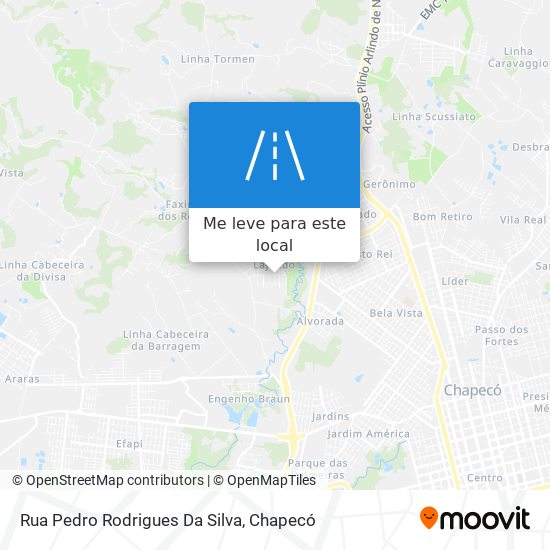 Rua Pedro Rodrigues Da Silva mapa