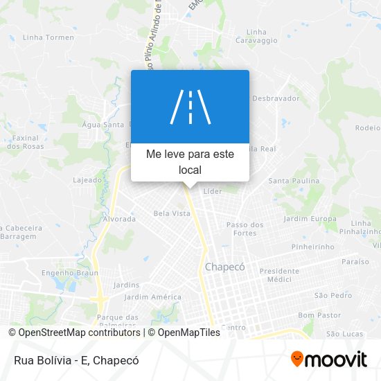 Rua Bolívia - E mapa