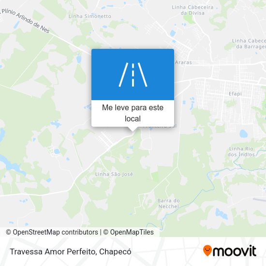 Travessa Amor Perfeito mapa