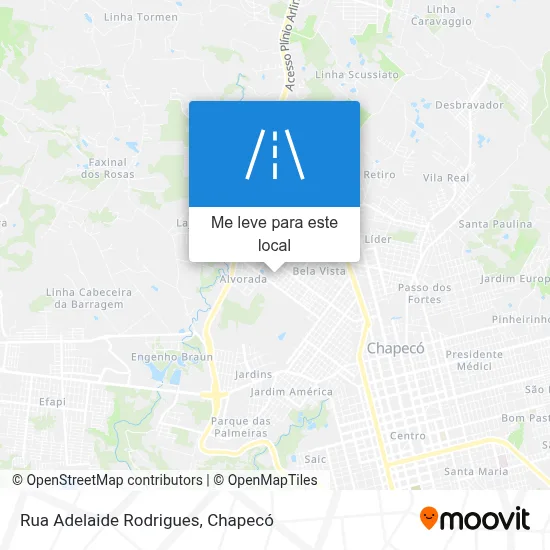 Rua Adelaide Rodrigues mapa