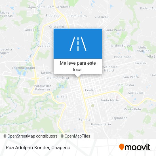 Rua Adolpho Konder mapa