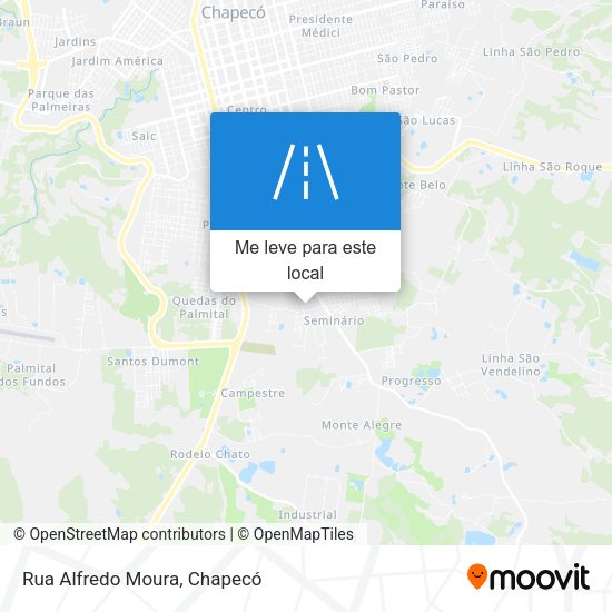 Rua Alfredo Moura mapa