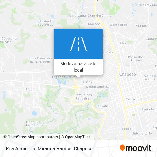 Rua Almiro De Miranda Ramos mapa