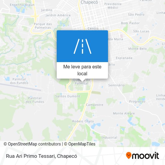 Rua Ari Primo Tessari mapa