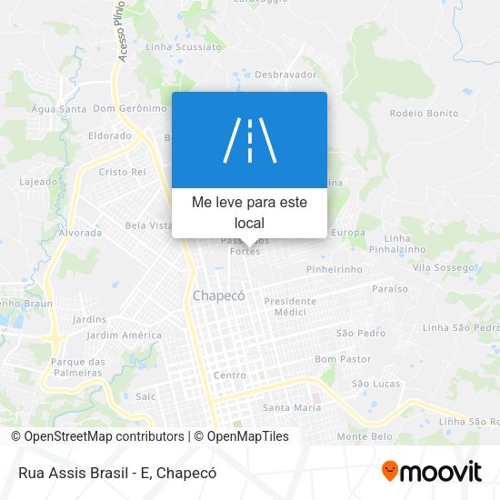 Rua Assis Brasil - E mapa