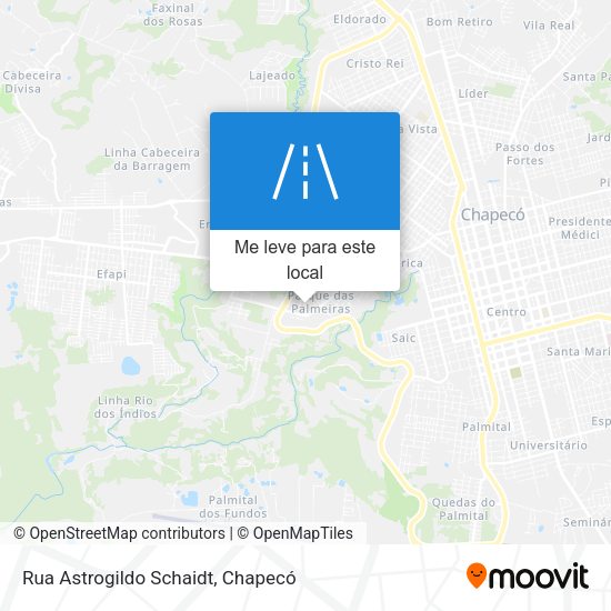 Rua Astrogildo Schaidt mapa