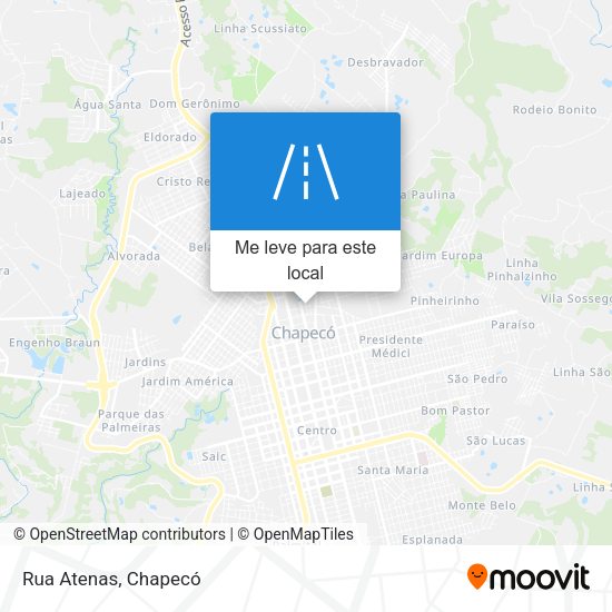 Rua Atenas mapa