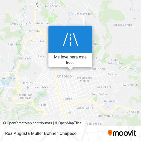 Rua Augusta Müller Bohner mapa