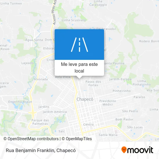 Rua Benjamin Franklin mapa