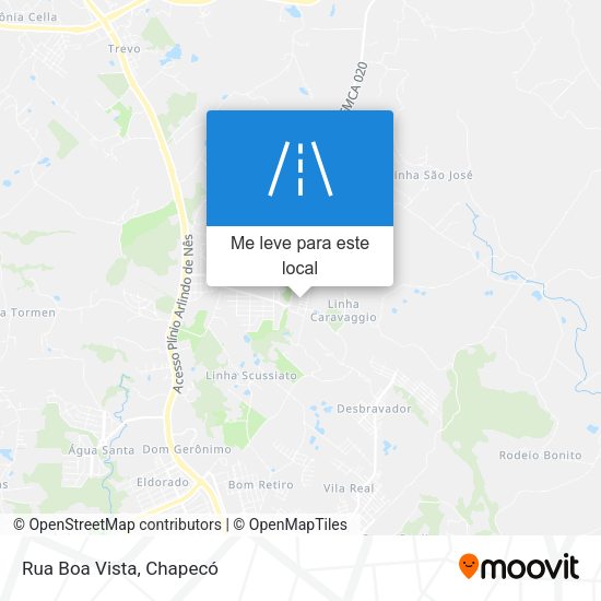 Rua Boa Vista mapa