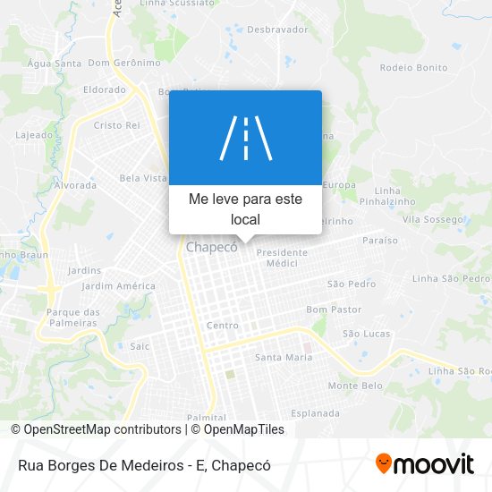 Rua Borges De Medeiros - E mapa