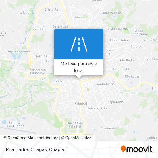 Rua Carlos Chagas mapa