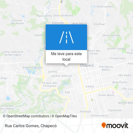 Rua Carlos Gomes mapa