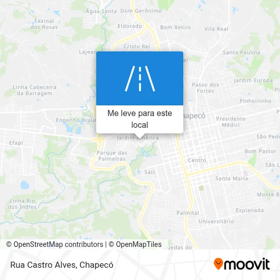 Rua Castro Alves mapa
