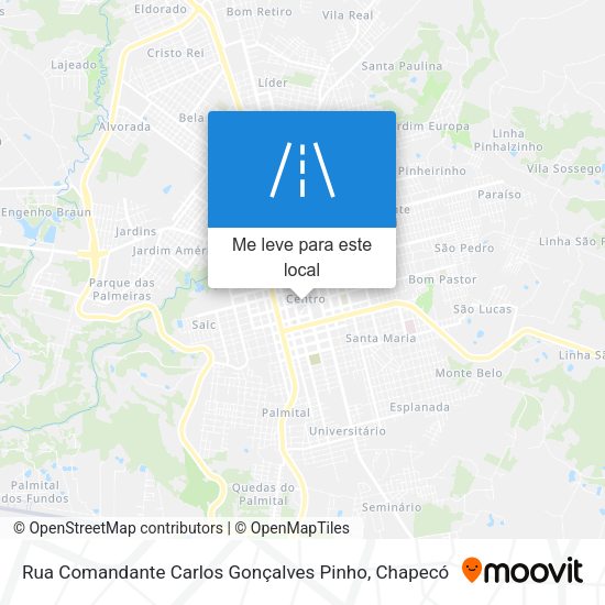 Rua Comandante Carlos Gonçalves Pinho mapa