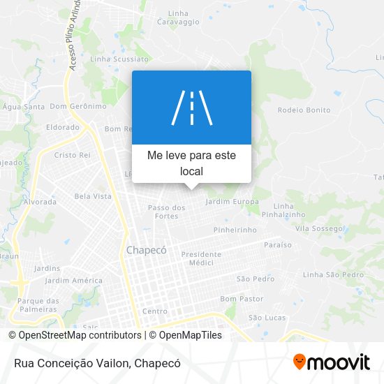 Rua Conceição Vailon mapa
