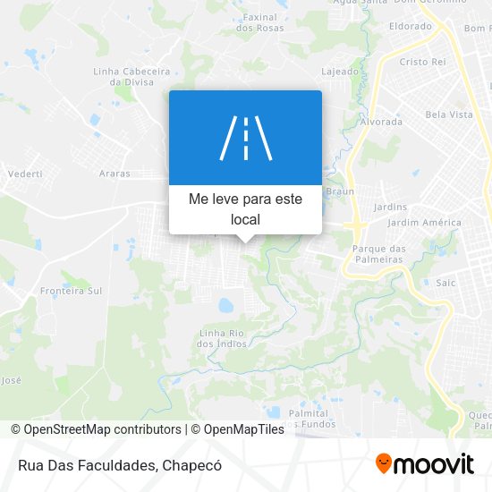 Rua Das Faculdades mapa