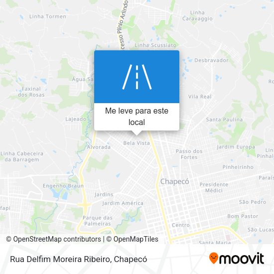 Rua Delfim Moreira Ribeiro mapa