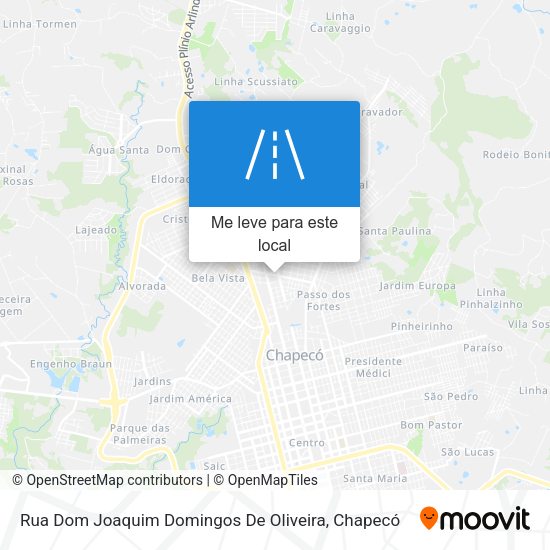 Rua Dom Joaquim Domingos De Oliveira mapa