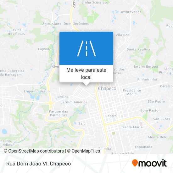 Rua Dom João VI mapa