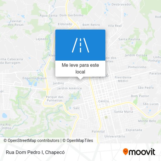 Rua Dom Pedro I mapa
