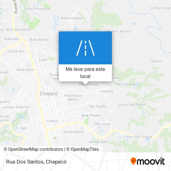 Rua Dos Santos mapa