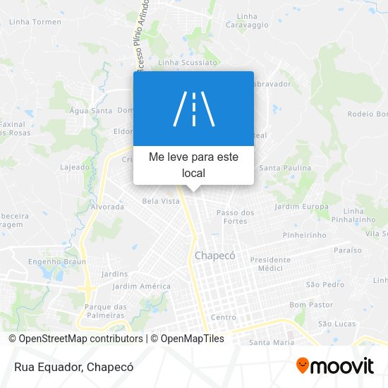 Rua Equador mapa