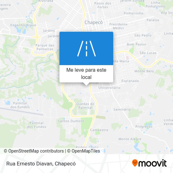 Rua Ernesto Diavan mapa