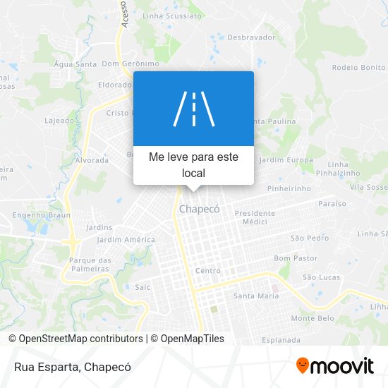Rua Esparta mapa