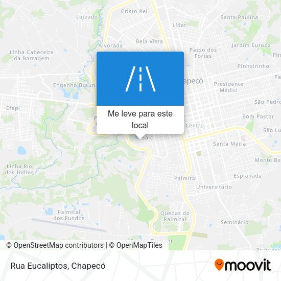 Rua Eucaliptos mapa